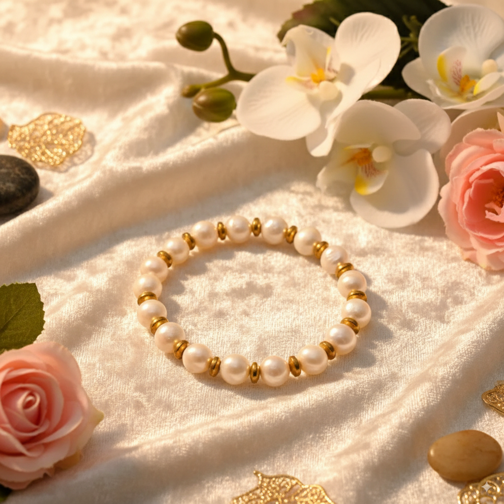 Pearl Bead Adjustable Bracelet