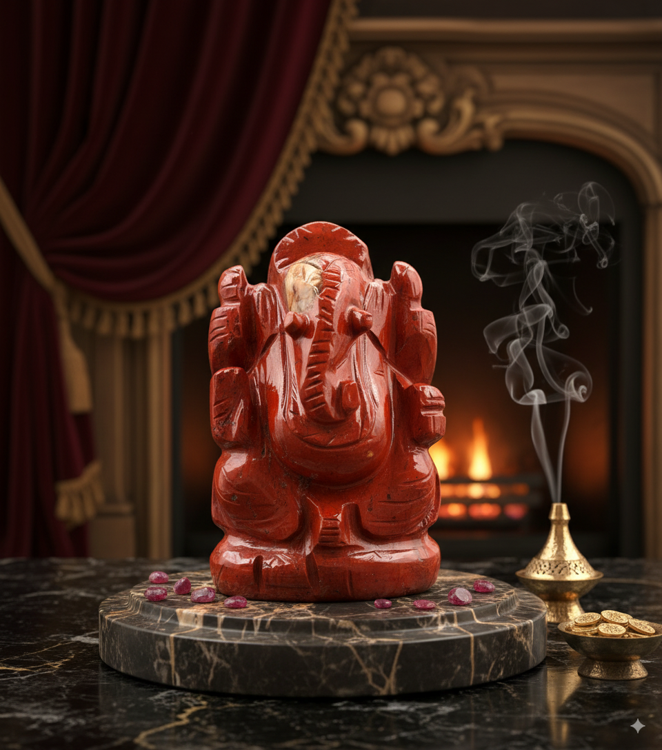 Red Jasper Ganesh 200 Gram