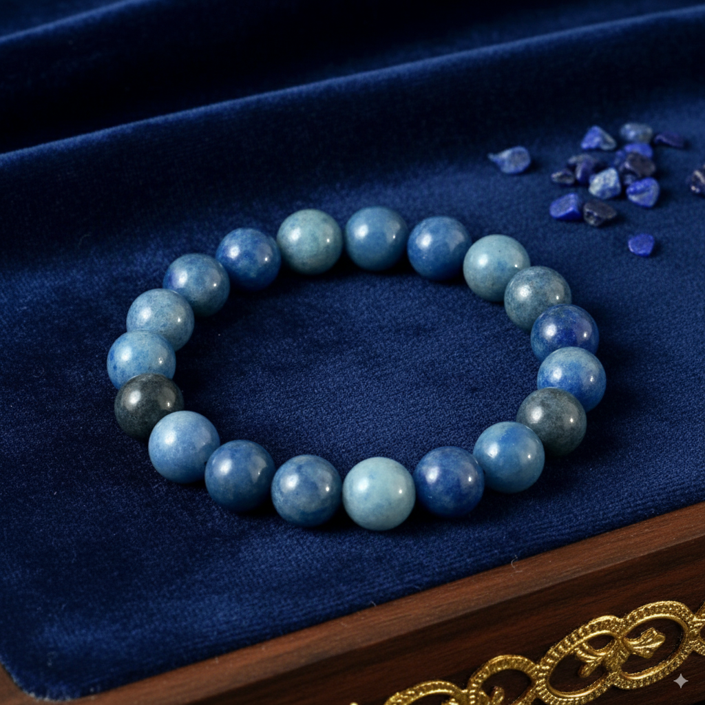 Blue Aventurine Adjustable Bracelet, 8 MM Size