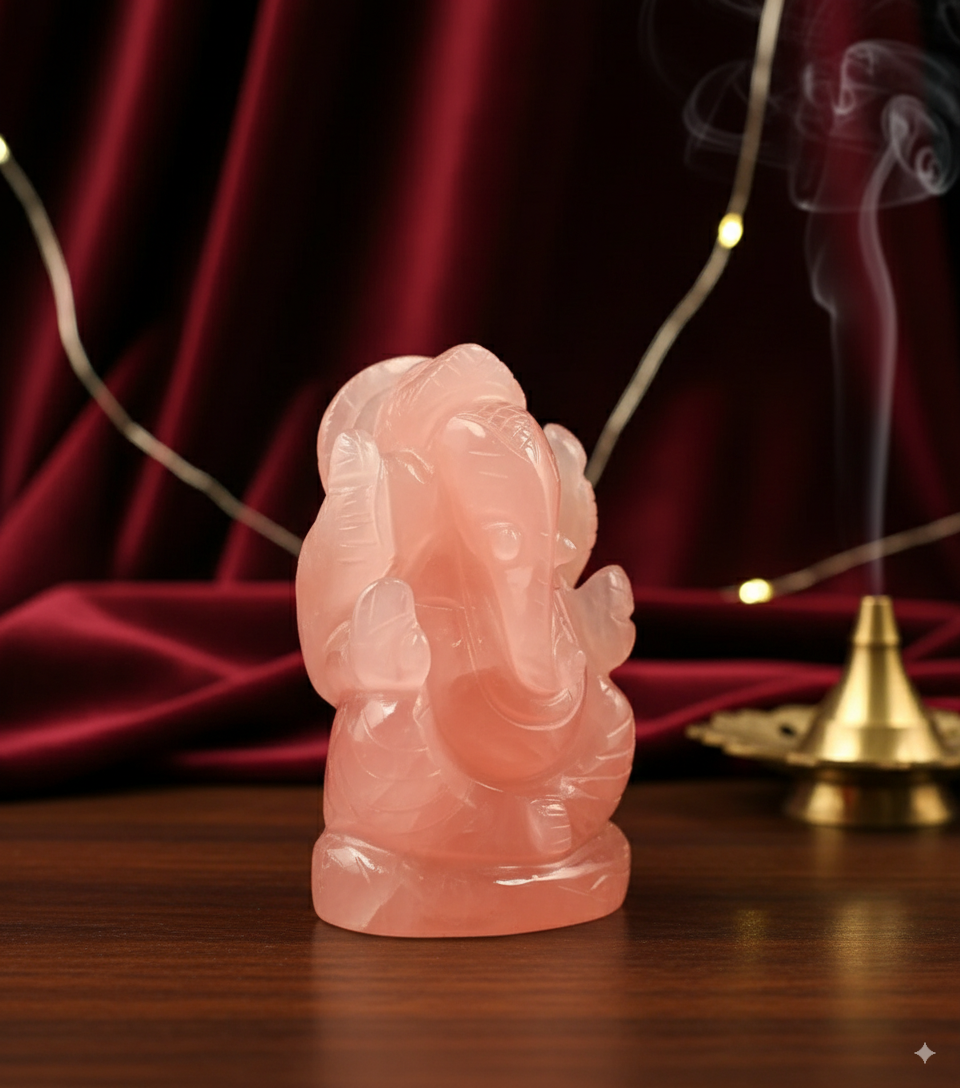Rose Quartz Ganesh 251 Gram