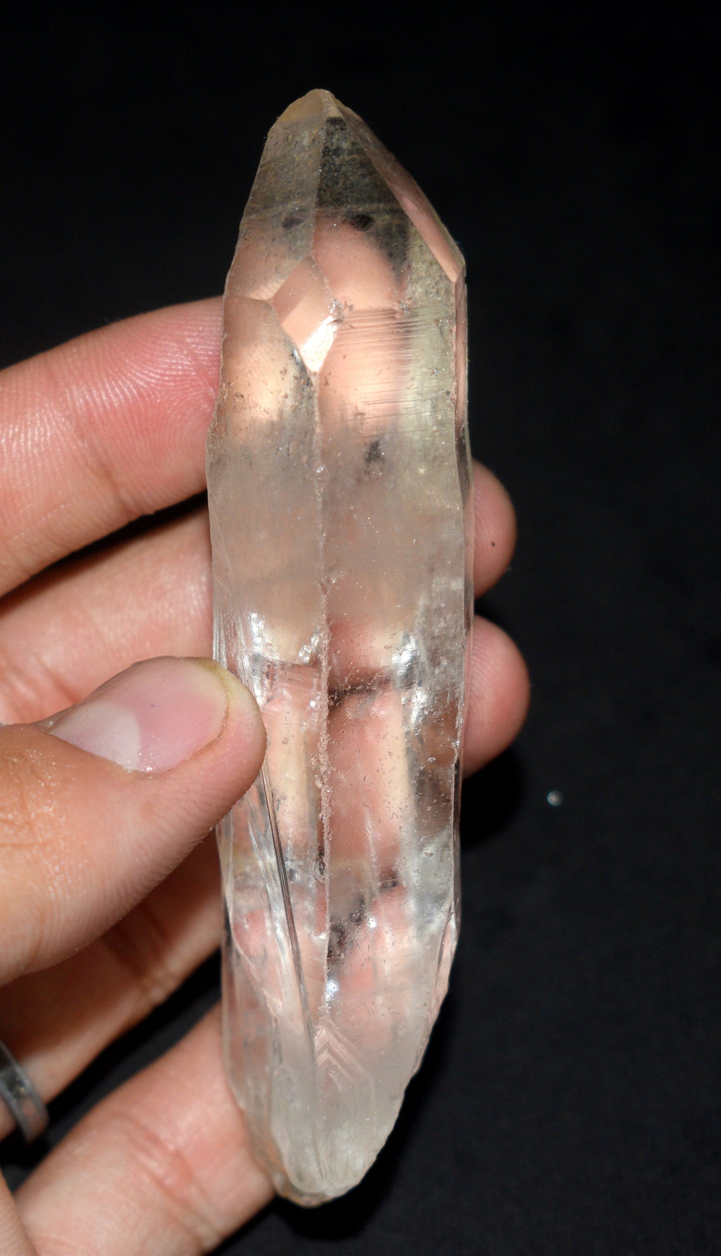 Lemurian Seed Window Crystal Point – Clear Energizing- {Weight- 70.00 Gram},