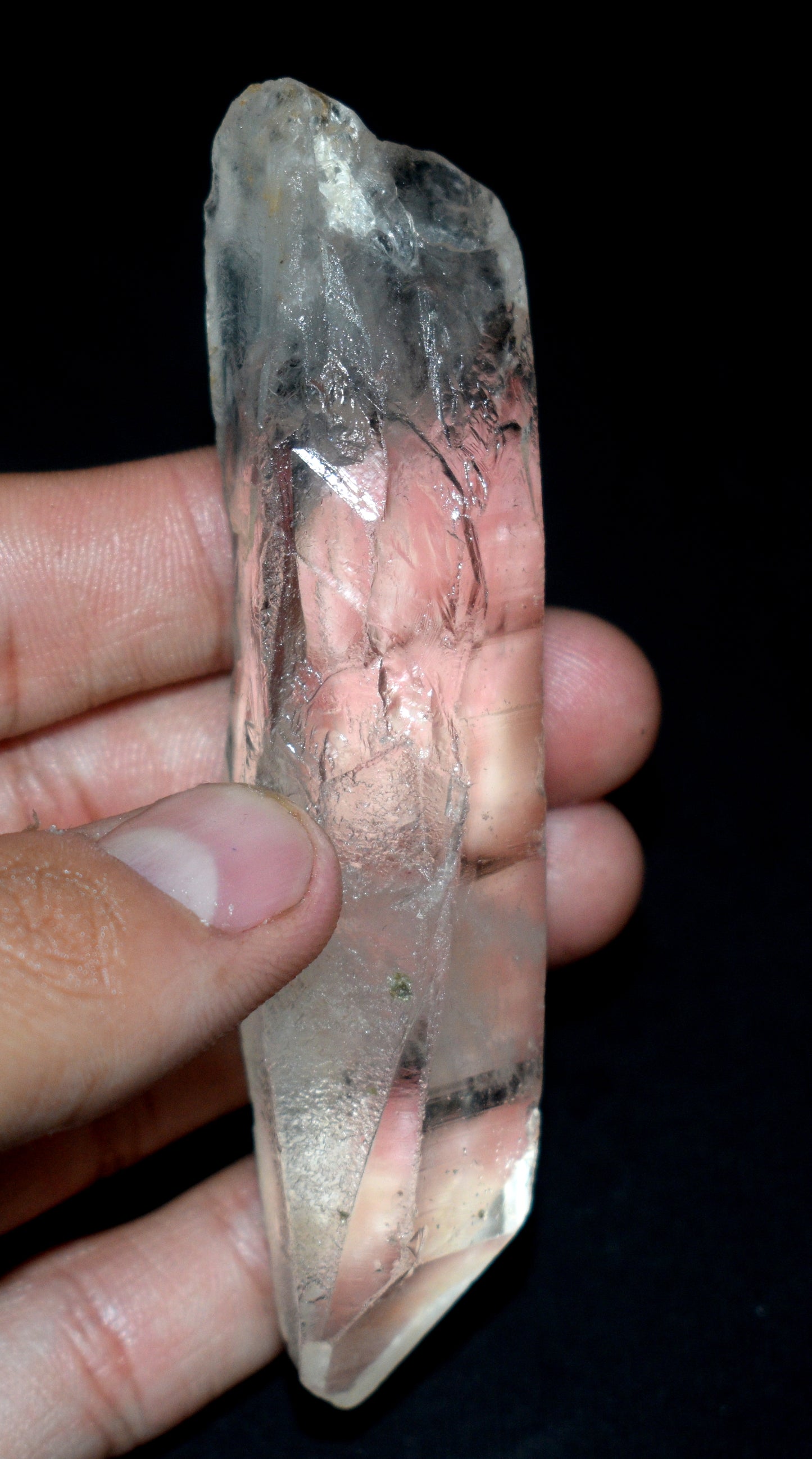 Lemurian Seed Window Crystal Point – Clear Energizing- {Weight- 70.00 Gram},