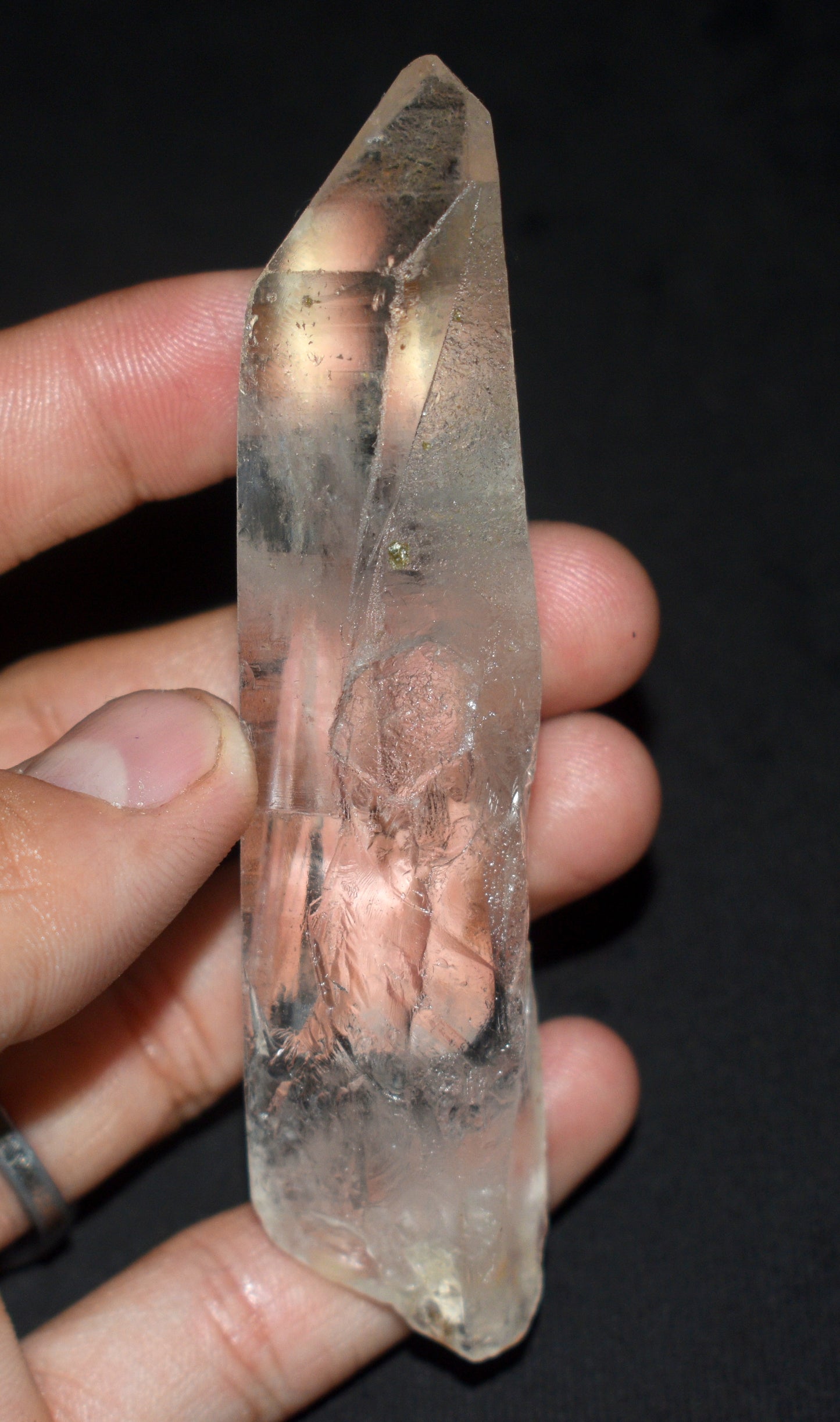 Lemurian Seed Window Crystal Point – Clear Energizing- {Weight- 70.00 Gram},