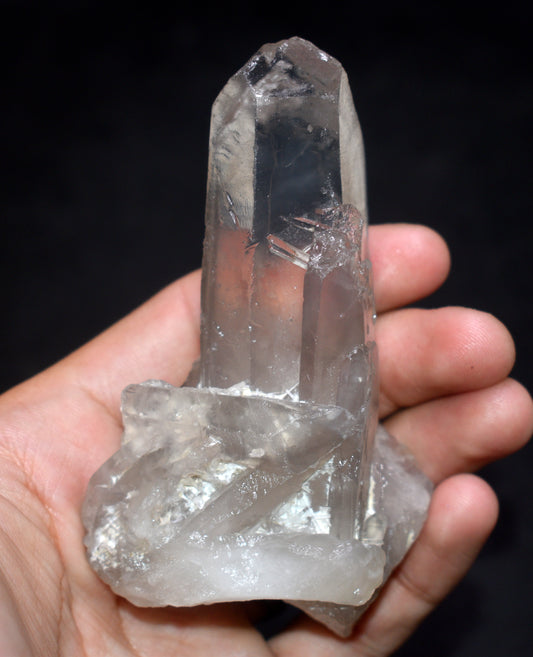 Phantom Lemurian Crystal Cluster, Master Starbrary Corinto Quartz - {Weight- 164.00 Gram} - Size- 4 inches Long
