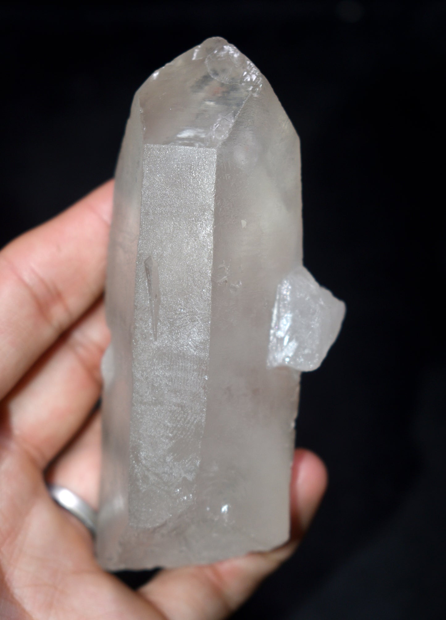Natural Phantom Quartz Crystal Point – Healing Stone for Clarity & Growth - {Weight- 208.00 Gram} Size- 4'' inches Long