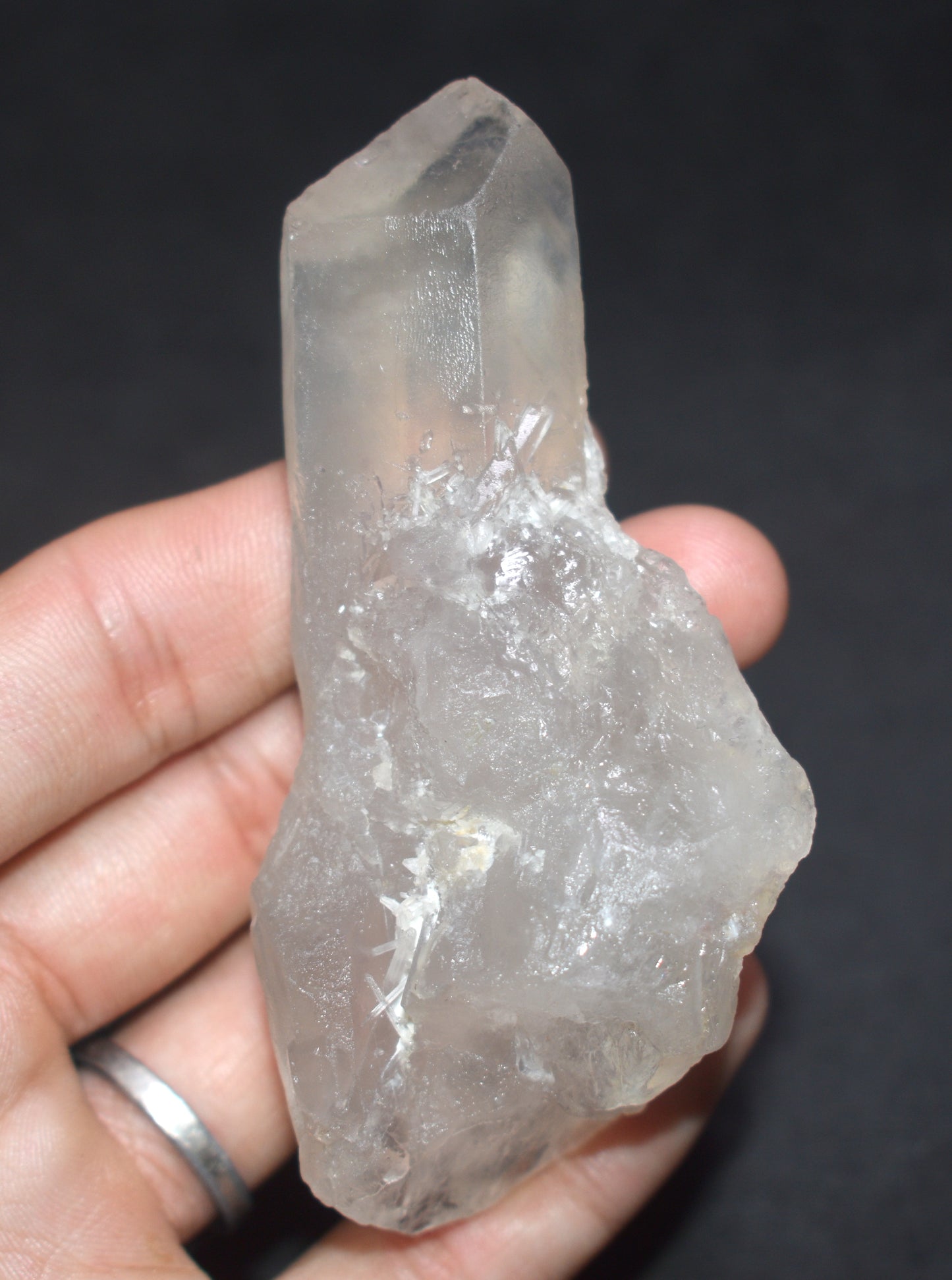 Natural Phantom Quartz Crystal Point – Healing Stone for Clarity & Growth - {Weight- 90.00 Gram} Size- 3.5'' inches Long