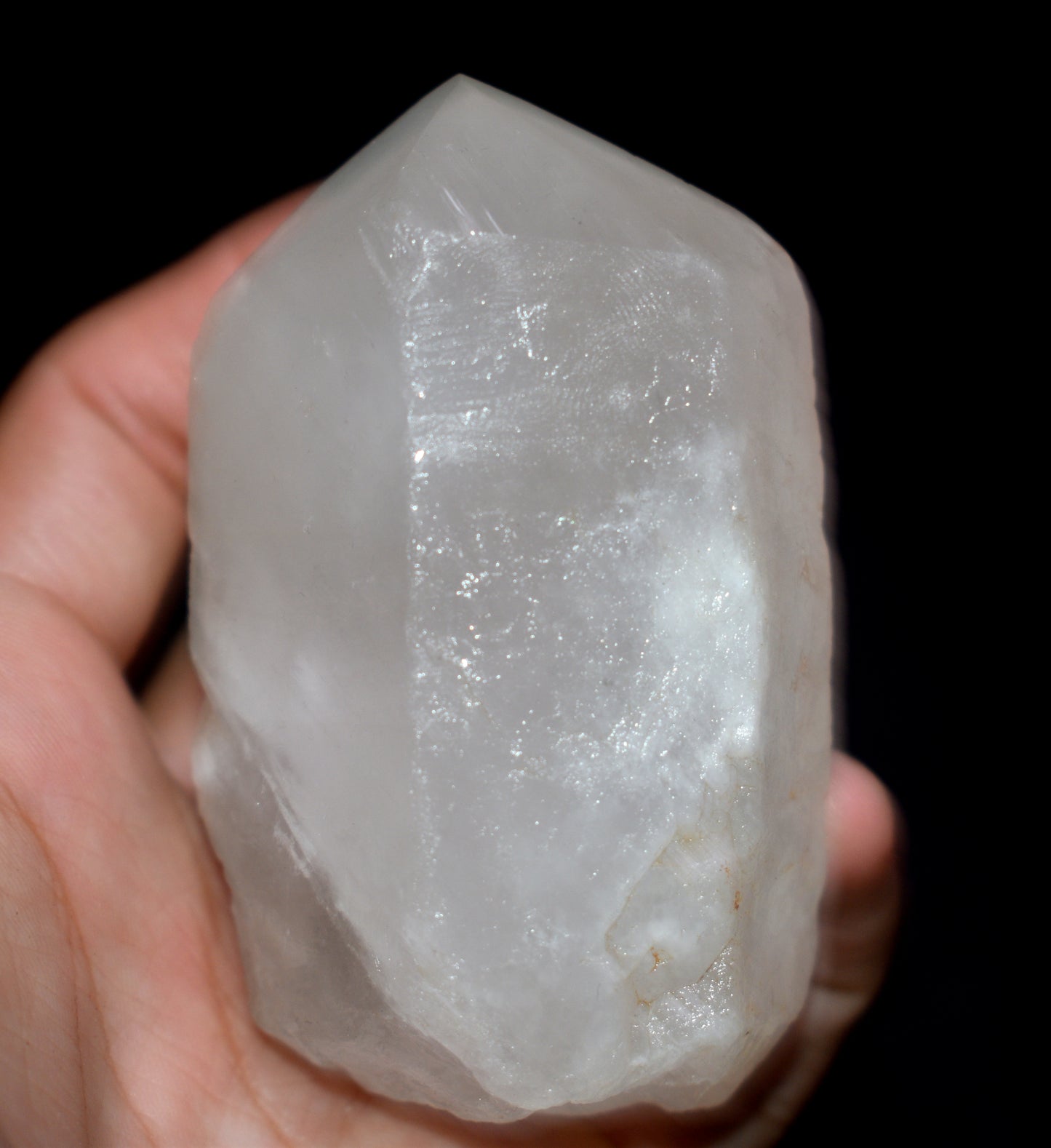 Lemurian Seed Window Crystal Point – Clear Energizing- {Weight- 273.00 Gram}, Size- 3'' inches Long
