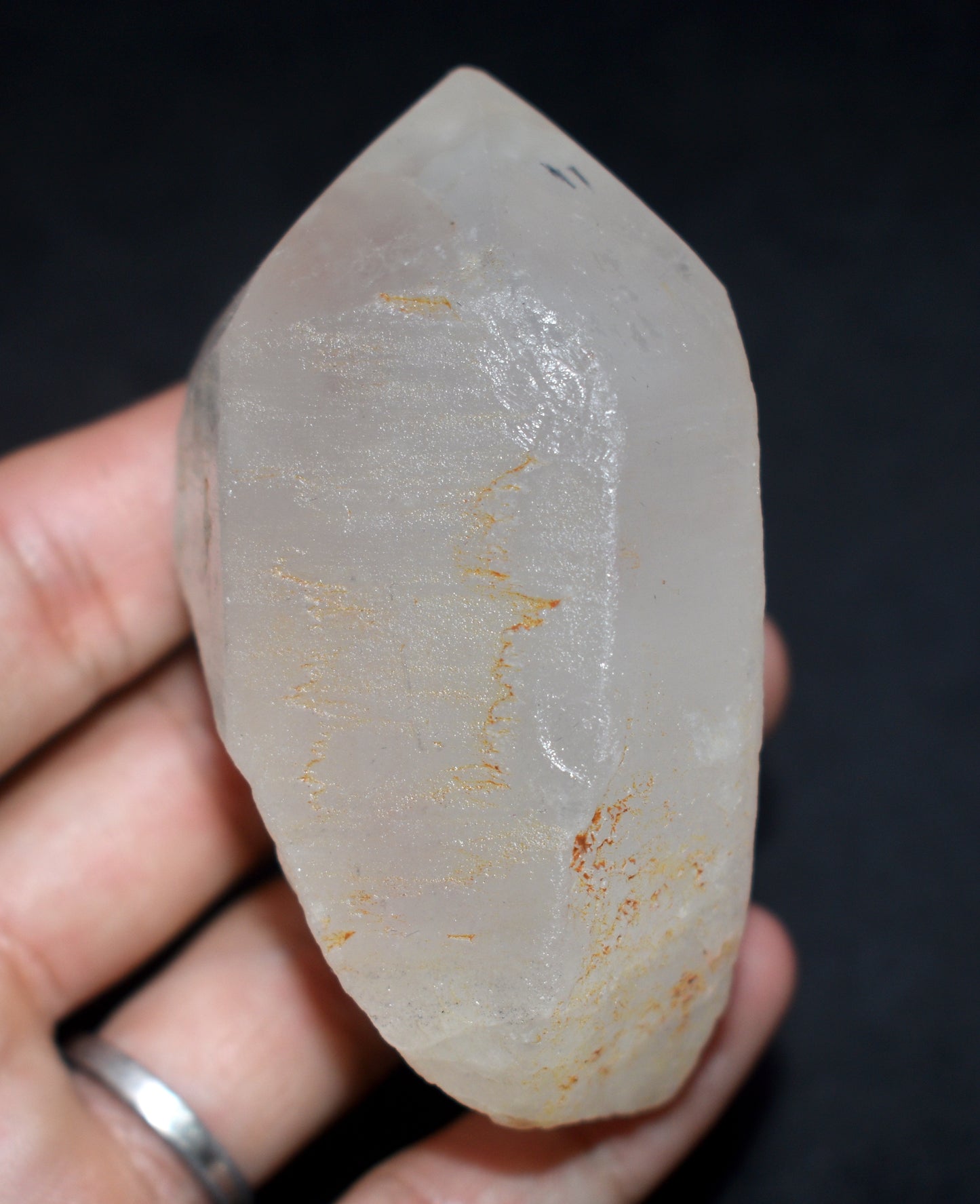 Lemurian Seed Crystal Point – Clear Energizing- {Weight- 169.00 Gram}, Size- 3'' inches Long