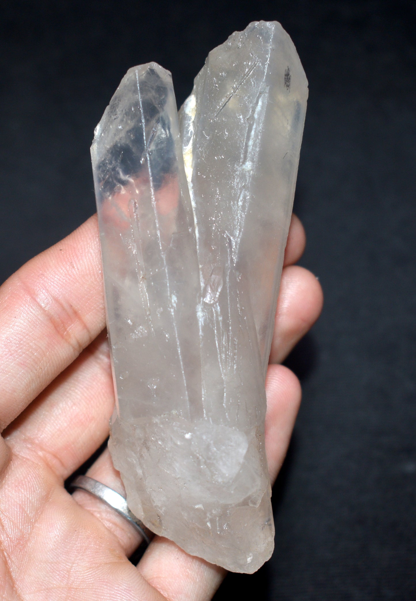 Beautiful Tantric Twin Crystal – Soul Mate Crystal - Enhances Energy Flow and Spiritual Healing- {Weight- 134.00 Gram} Size- 4'' inches Long