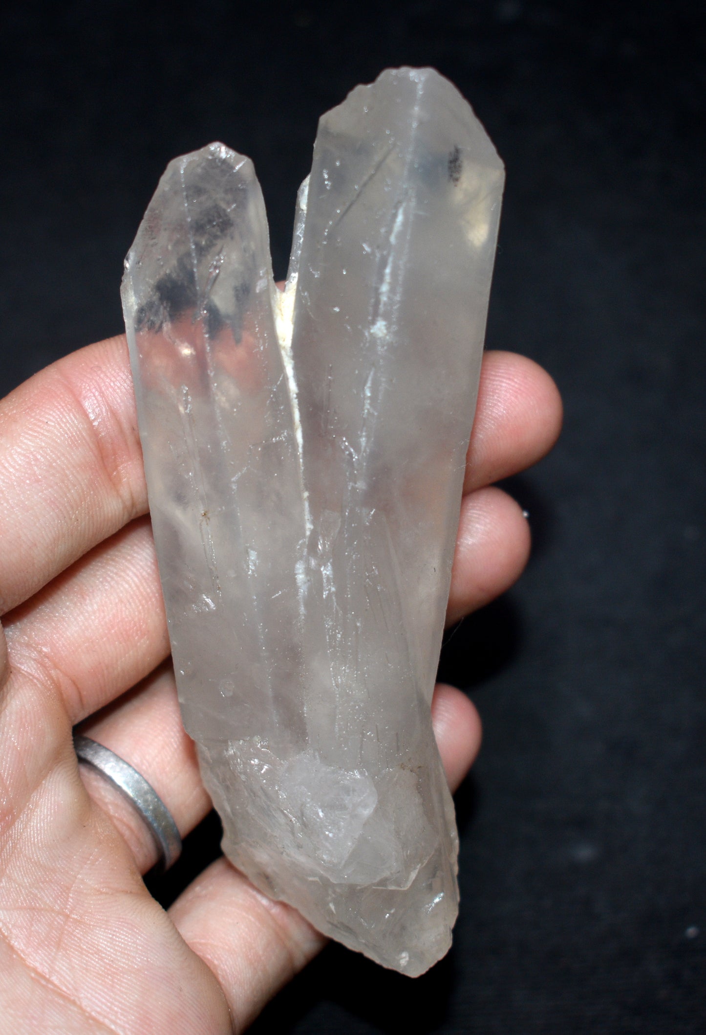 Beautiful Tantric Twin Crystal – Soul Mate Crystal - Enhances Energy Flow and Spiritual Healing- {Weight- 134.00 Gram} Size- 4'' inches Long