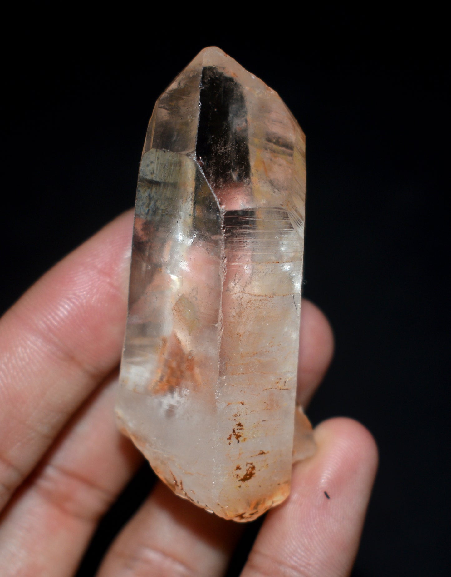 Beautiful Lemurian Seed Crystal Point – Clear Energizing- {Weight- 49.70 Gram}, Size- 2.5'' inches Long
