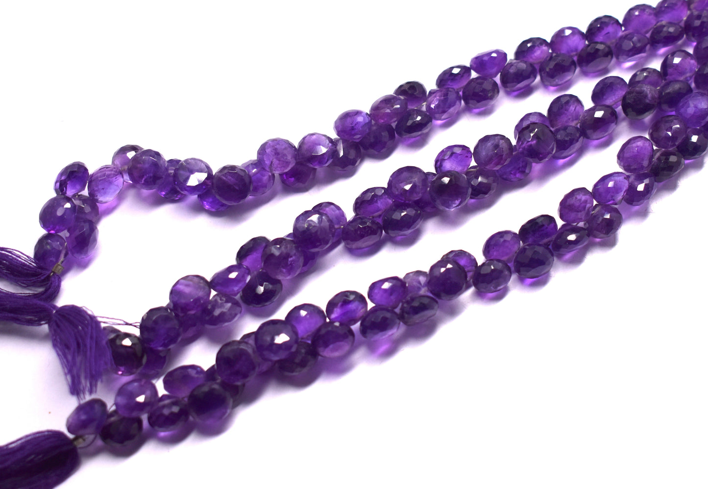 A 10-inch strand of natural Amethyst onion shape double beads, perfect for adding a unique and stylish touch to your jewelry designs.
#Amethyst #OnionShapeBeads #GemstoneJewelry #JewelryMaking #NaturalGemstones #BeadedJewelry #CustomJewelry #ElegantDesigns #LuxuryJewelry #UniqueJewelry