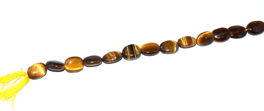 A 14-inch strand of natural Tiger Eye plain oval beads, perfect for creating striking, earthy jewelry designs.
#TigerEye #OvalBeads #GemstoneJewelry #JewelryMaking #NaturalGemstones #BeadedJewelry #CustomJewelry #EarthyDesigns #LuxuryJewelry #UniqueJewelry