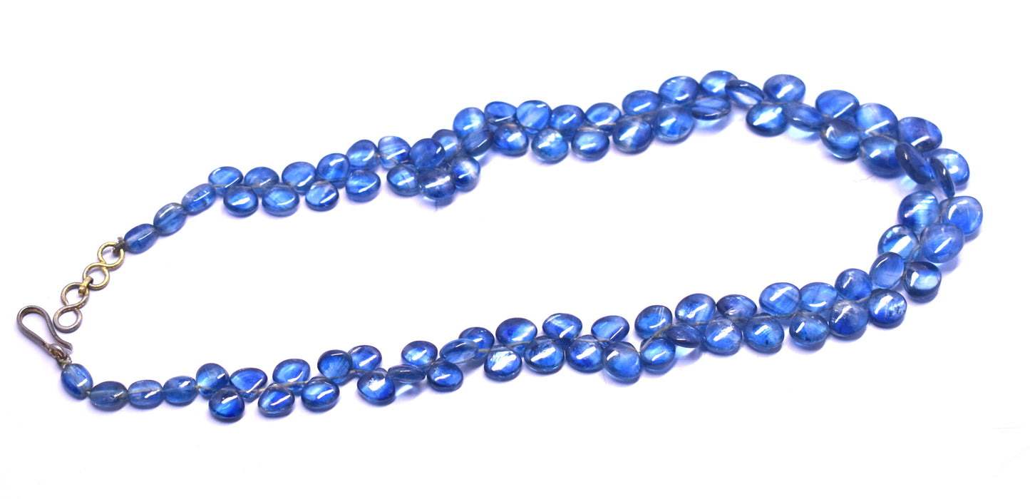 Blue Kyanite Double Beaded Necklace, 15'' Length, 5x7mm to 8.5x9.5mm – Clarity, Balance & Spiritual Healing#BlueKyaniteNecklace #DoubleBeadedNecklace #ChakraHealing #SpiritualHealing #EnergyBalance #ClarityAndFocus #HolisticWellness #HealingJewelry #CrystalHealing #KyaniteNecklace #PositiveEnergy #MeditationJewelry #BalanceAndHarmony #NaturalHealing