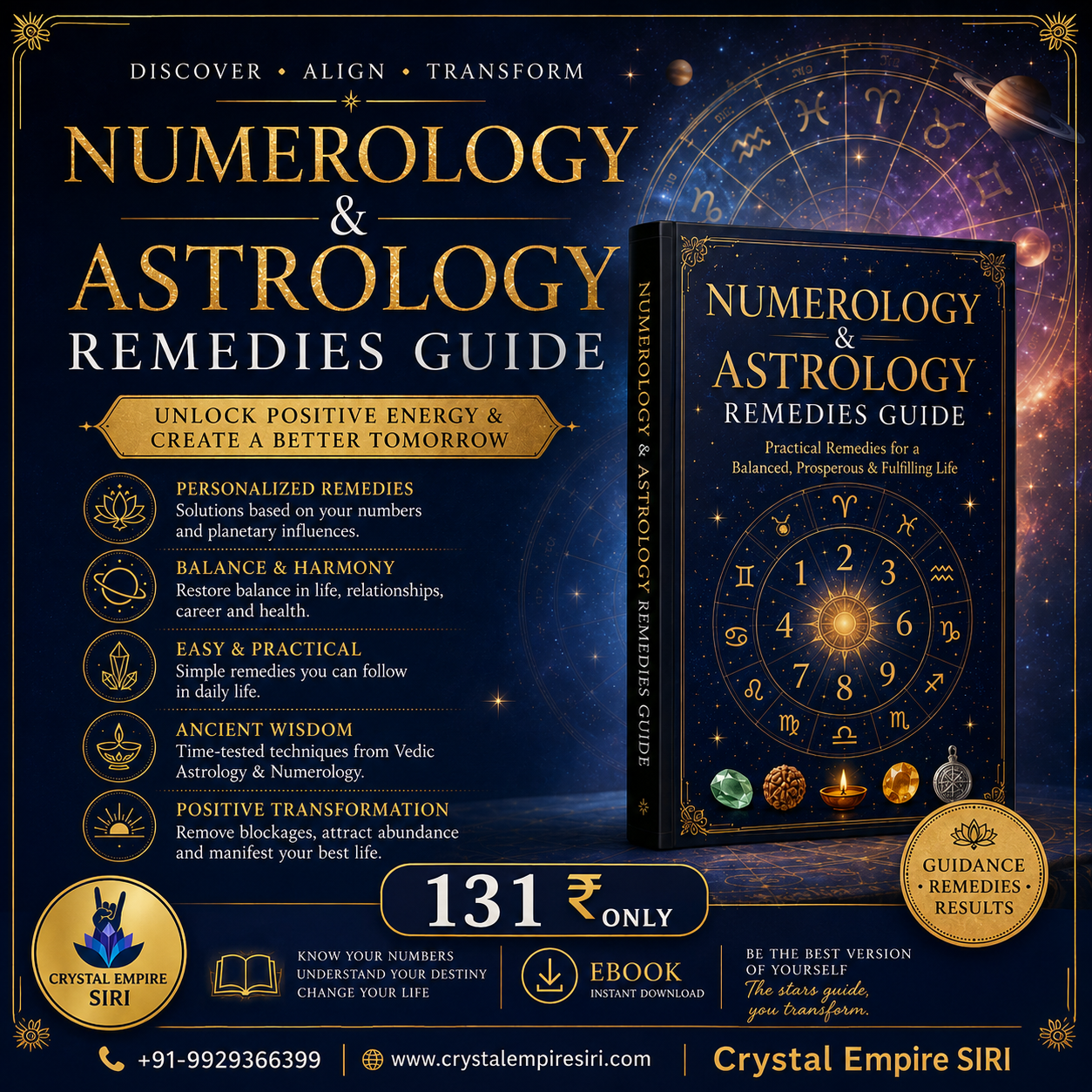 Numerology & Astrology Remedies E Book Guide