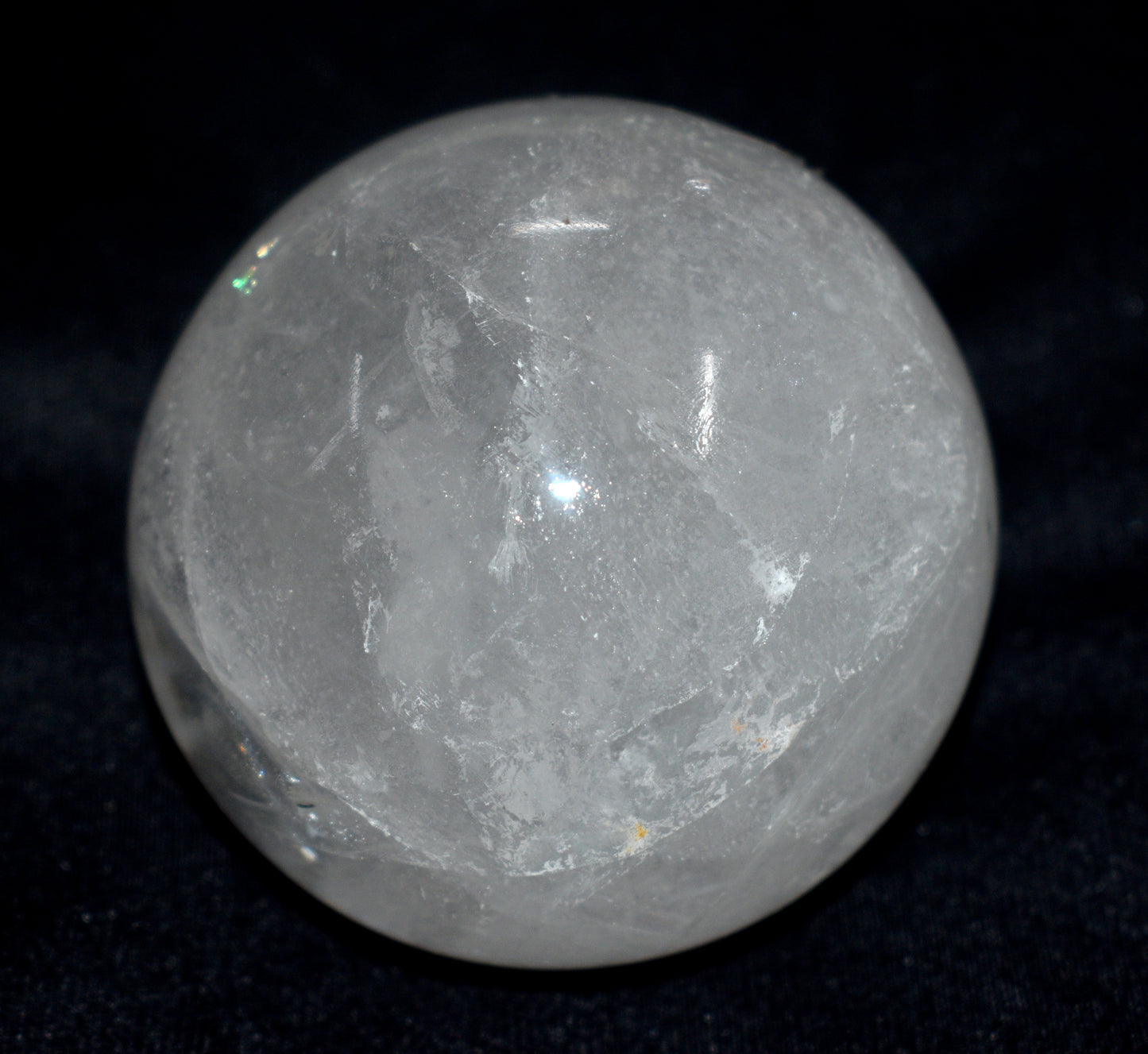 Beautiful Crystal Quartz Round Ball Sphere – Polished Healing Ball for Energy & Meditation - {Weight- 707.00 Gram}