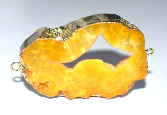 Natural Stone Agate Druzy Brooch Healing Slice - {21.00 Gram}