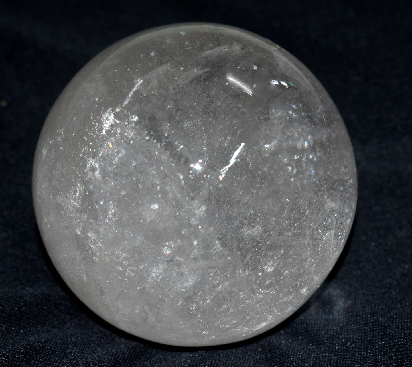 Crystal Quartz Round Ball Sphere – Polished Healing Ball for Energy & Meditation - {Weight- 968.00 Gram}