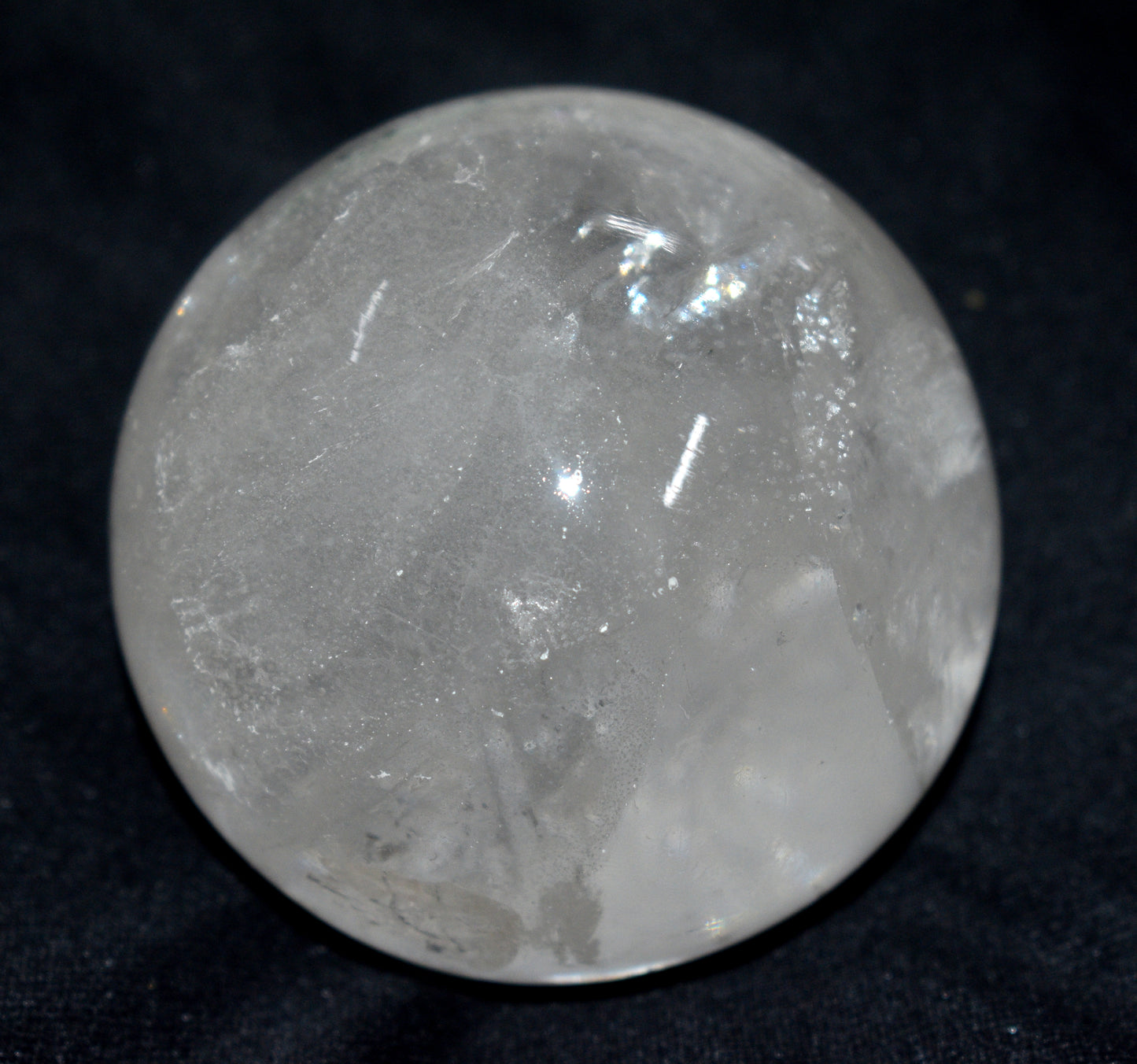 Beautiful Crystal Quartz Round Ball Sphere – Polished Healing Ball for Energy & Meditation - {Weight- 788.00 Gram}
