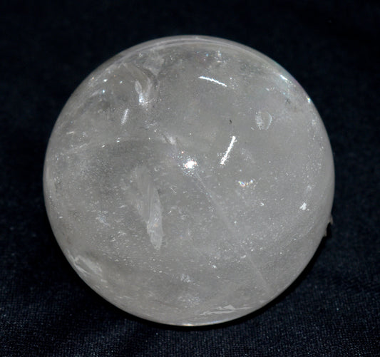 Natural Crystal Quartz Round Ball Sphere – Polished Healing Ball for Energy & Meditation - {Weight- 731.00 Gram}
