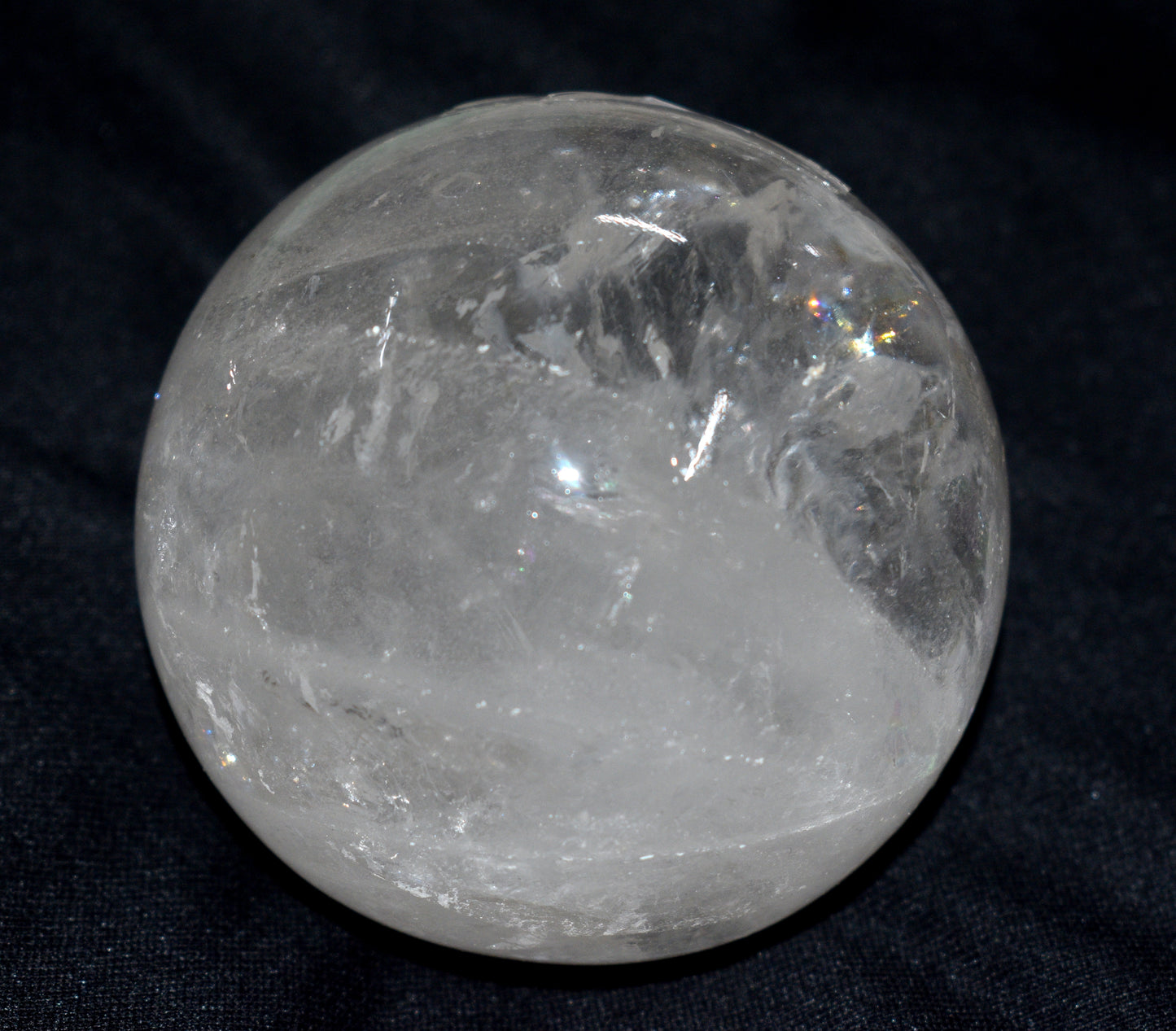 Crystal Quartz Round Ball Sphere – Polished Healing Ball for Energy & Meditation - {Weight- 975.00 Gram}