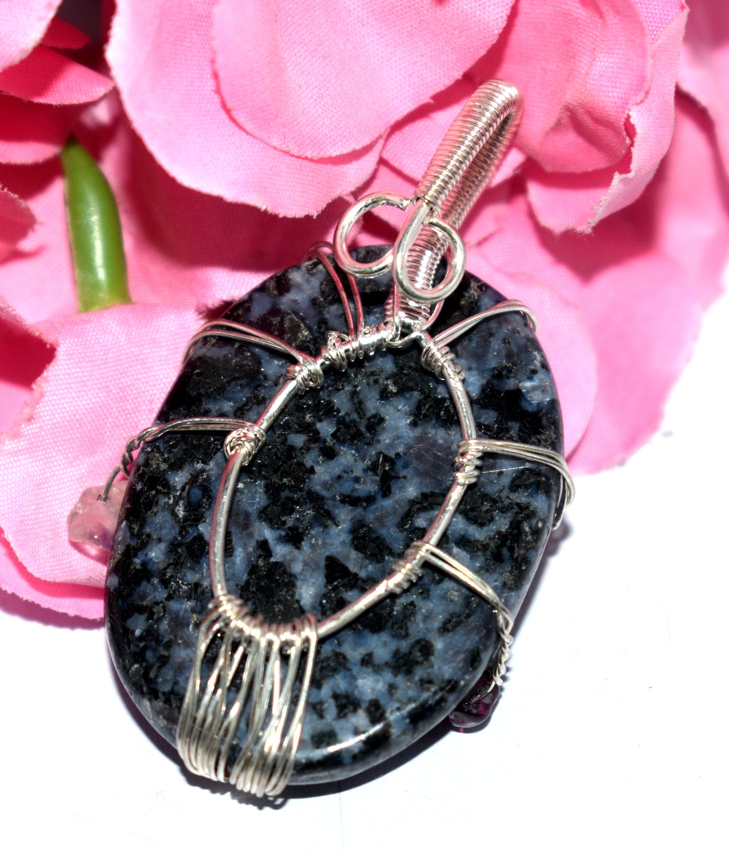 Natural 7 Chakra Healing Tree Pendant - Wire Wrapped Pendent - {21.43 Gram}