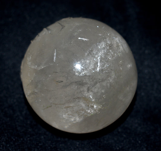 Natural Crystal Quartz Round Ball Sphere – Polished Healing Ball for Energy & Meditation - {Weight- 202.00 Gram}