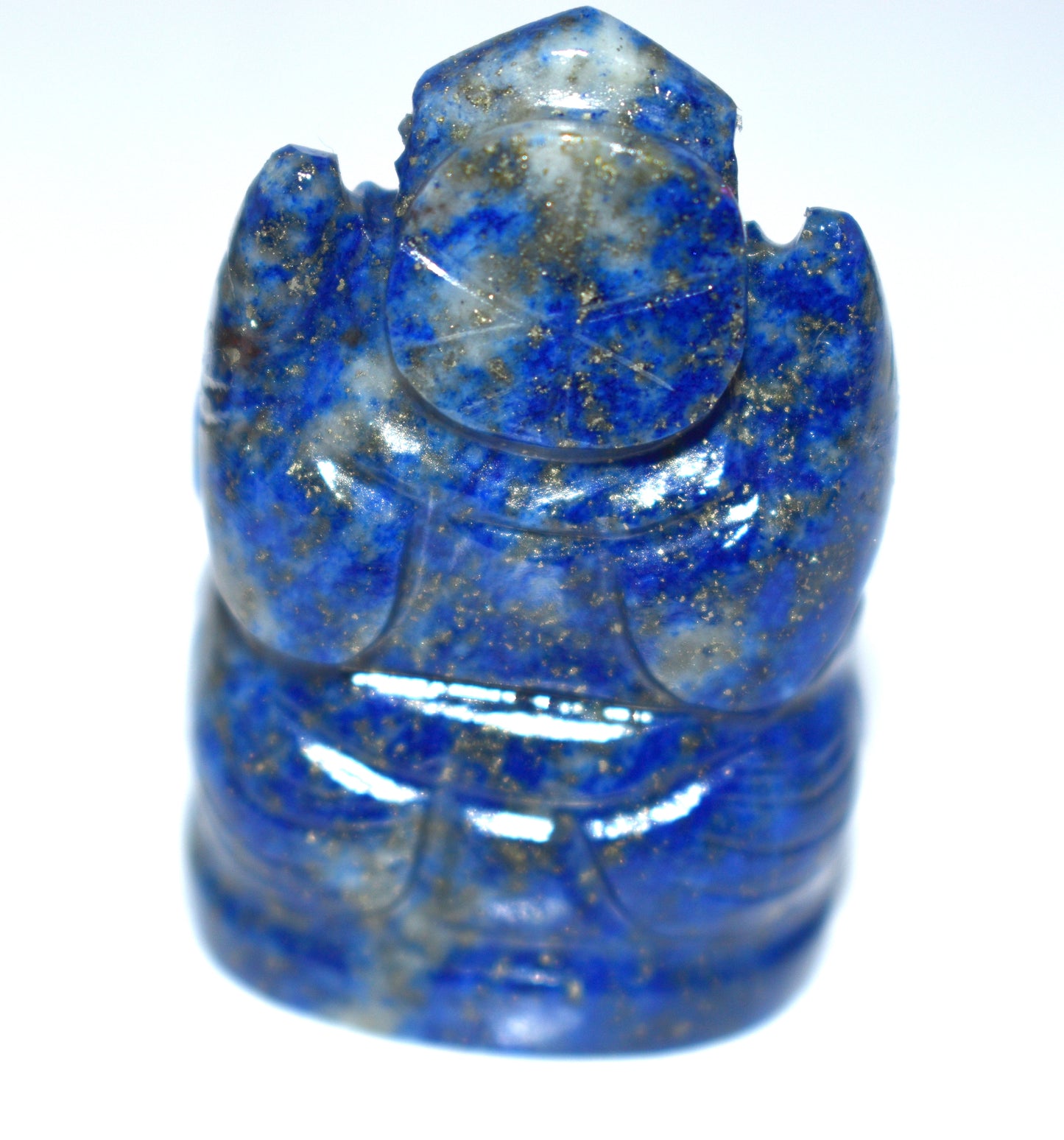 Lapis Lazuli Lord Ganesh Idol – Wisdom & Protection Crystal - {Weight- 48.90 Gram} - Size- 1.5x1'' inches