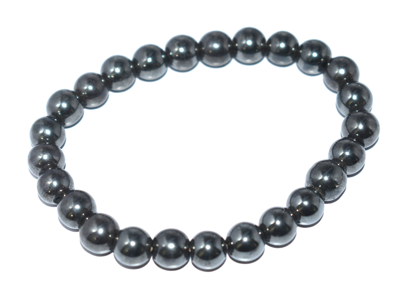 "Hematite Bead Adjustable Bracelet - Balance, Grounding & Protection"