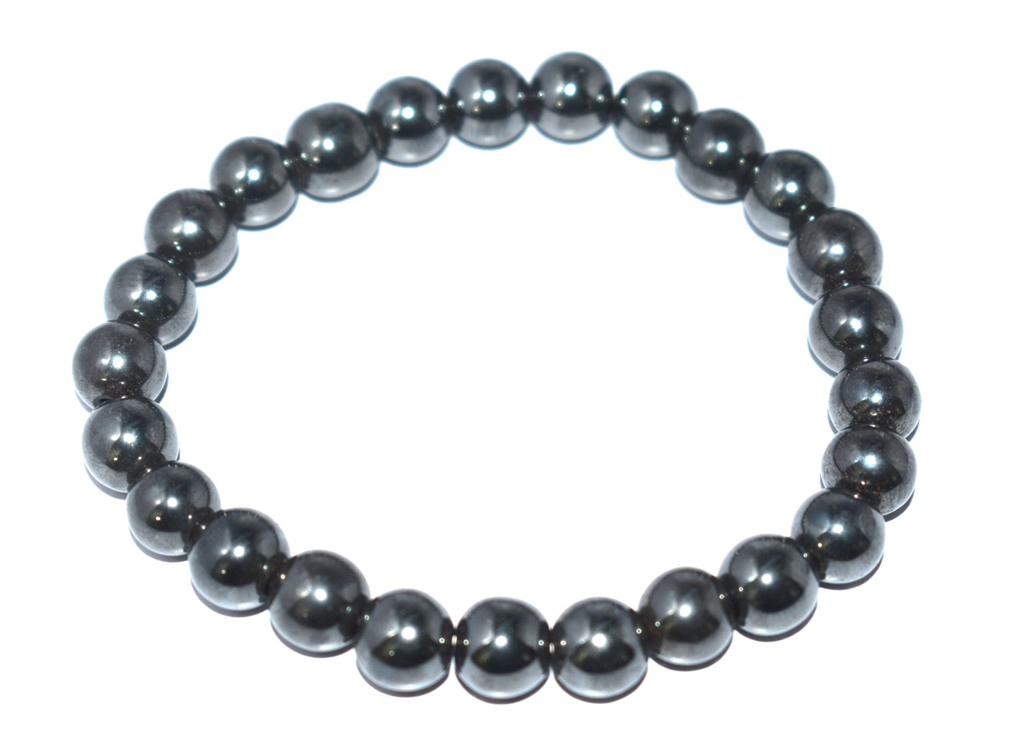 "Hematite Bead Adjustable Bracelet - Balance, Grounding & Protection"