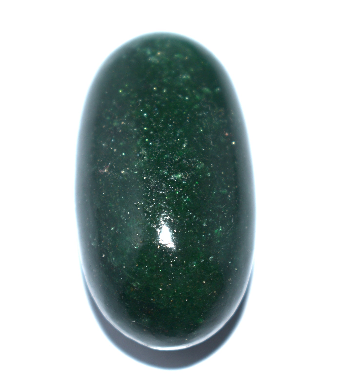 "Green Aventurine Shiva Lingam - Divine Energy for Prosperity & Healing" - {Weight- 33.40 Gram}