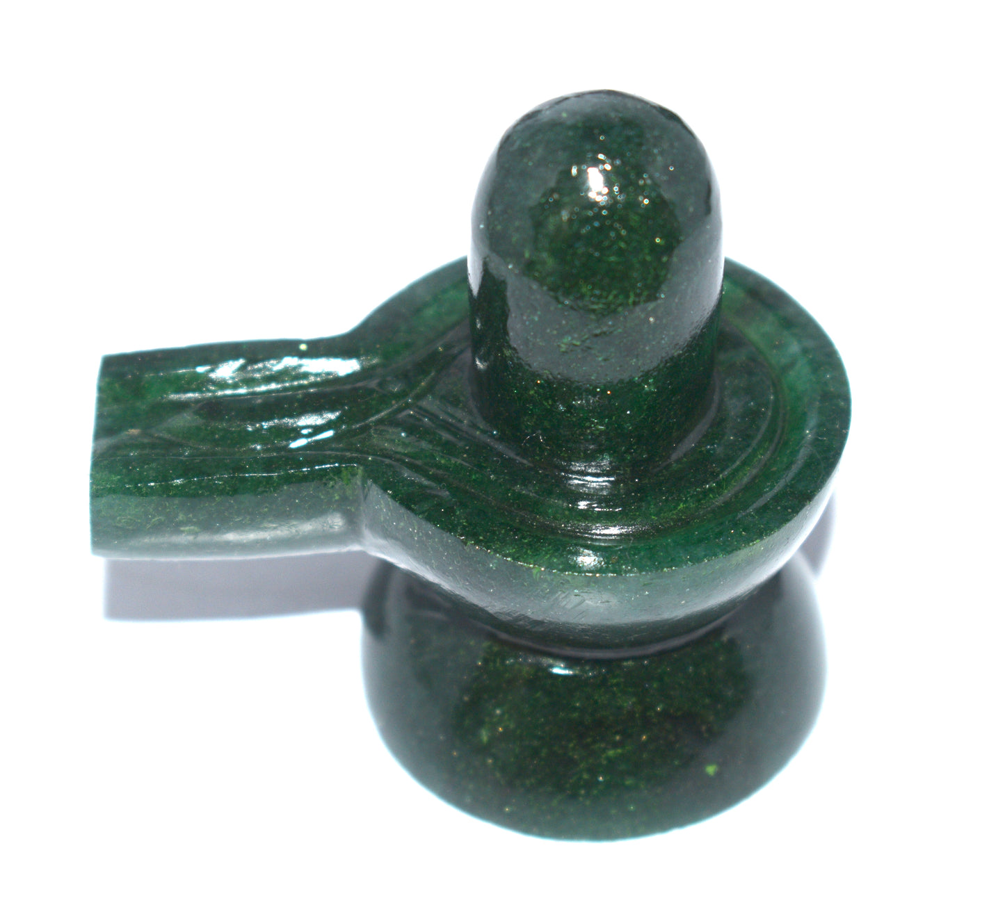 "Beautiful Green Aventurine Shivling - Spiritual Healing & Positive Energy" - {Weight- 103.10 Gram}