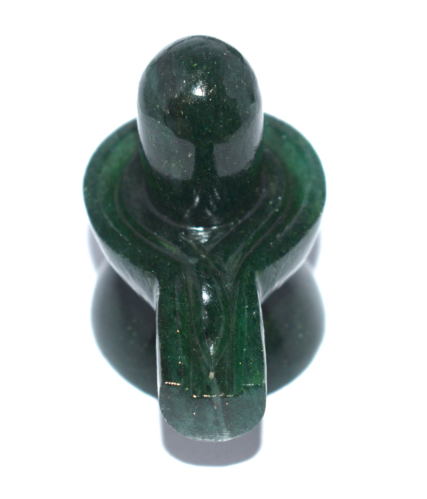 "Beautiful Green Aventurine Shivling - Spiritual Healing & Positive Energy" - {Weight- 103.10 Gram}