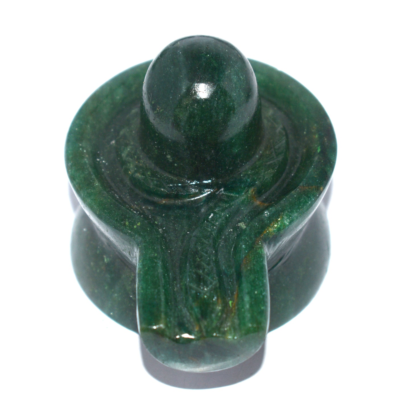" Natural Green Aventurine Shivling - Spiritual Healing & Positive Energy" - {Weight- 288.30 Gram}