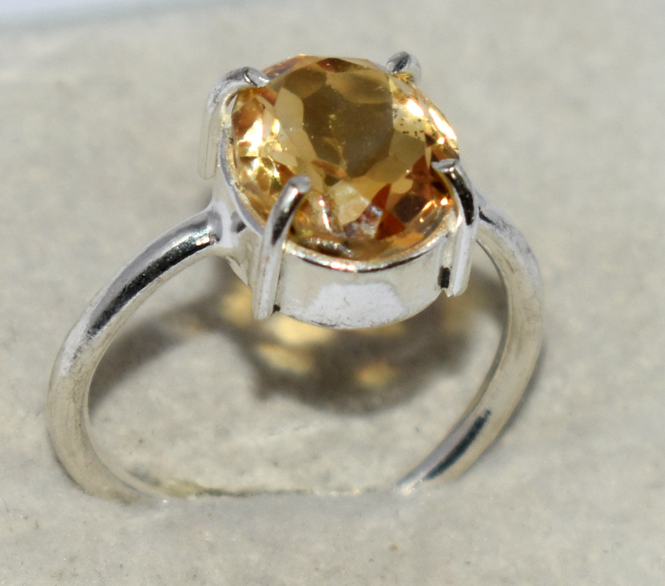 Citrine Adjustable Ring