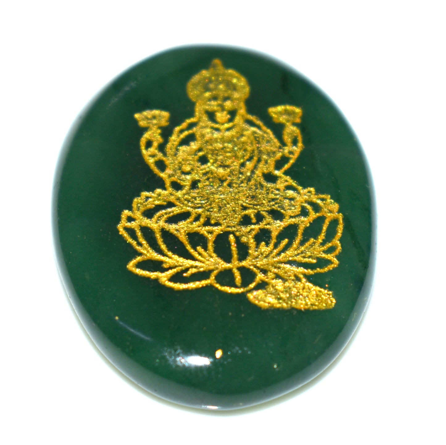 Laxmi Ji Green Jade Zibu Coin ā Abundance & Wealth Attracting Crystal