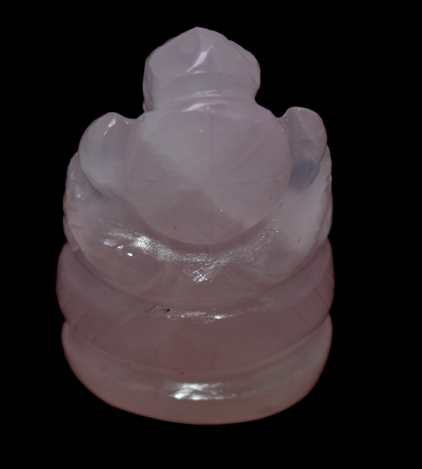 Rose Quartz Gemstone Ganesh, Spiritual Home Decor, Healing Crystals Figurine, Positive Energy, {30.00 Gram}