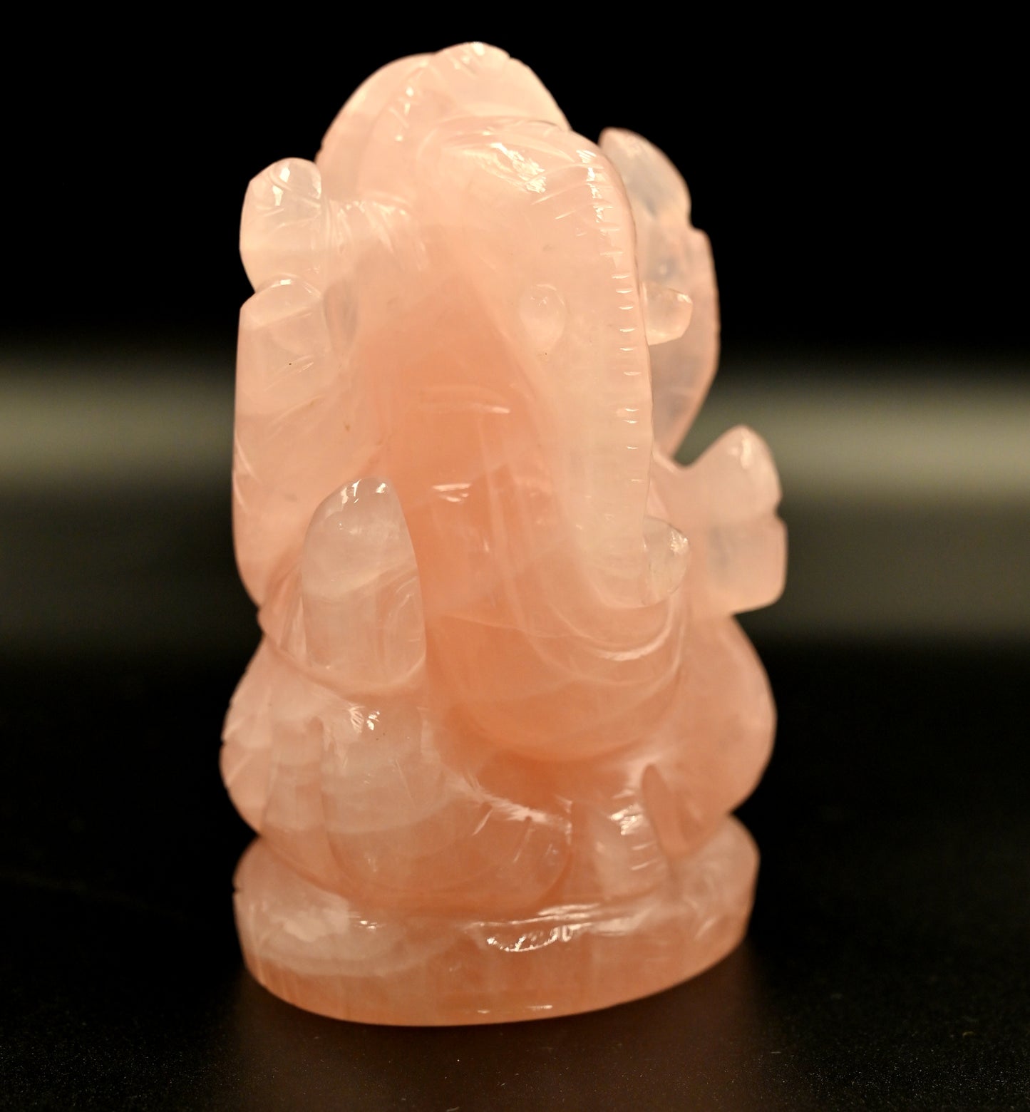 Rose Quartz Ganesh 381 Gram