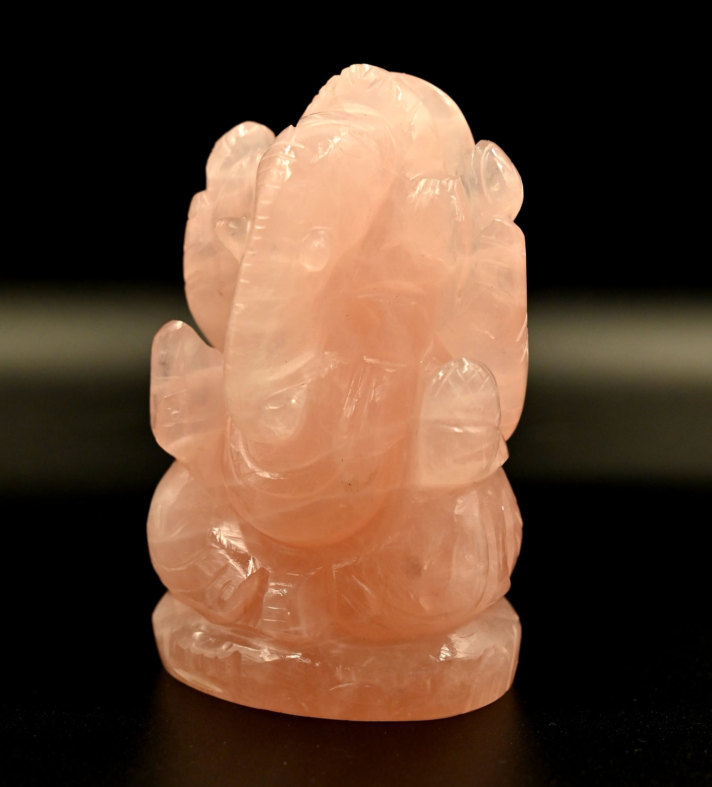 Rose Quartz Ganesh 381 Gram