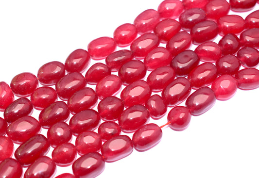 Features natural red jade tumble beads, perfect for vibrant jewelry.
#RedJade #TumbleBeads #GemstoneJewelry #HealingCrystals #JewelryMaking