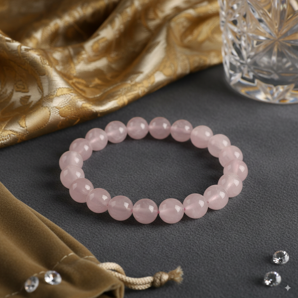 Rose Quartz Bracelet 8 MM Size