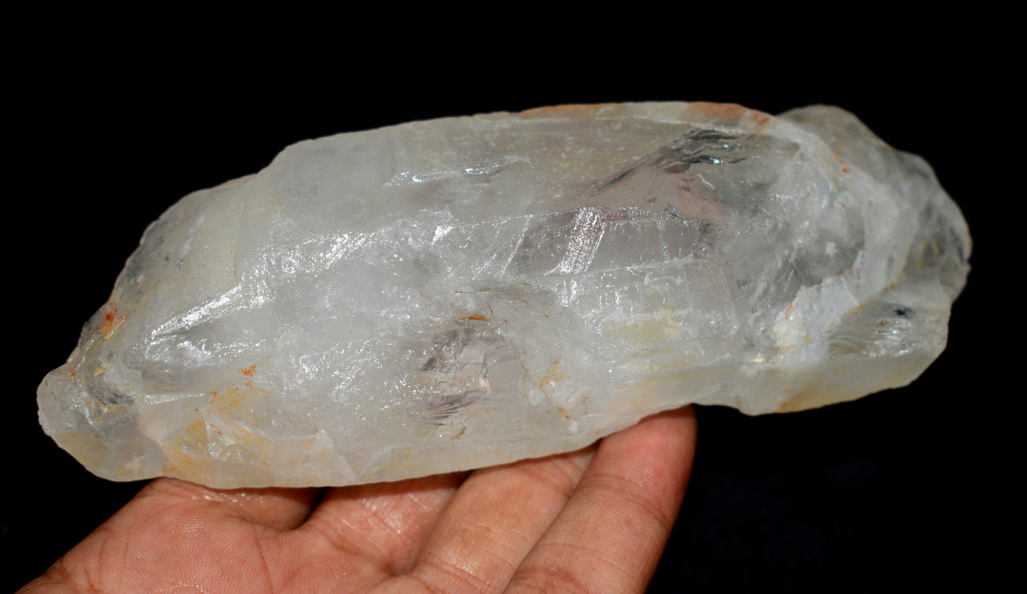 Rare And Beautiful Natural Lemurian Window Crystal – Clear Energizing- {Weight- 395.00 Gram},