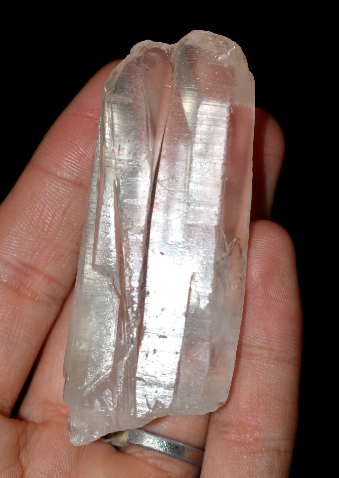 Very Beautiful Tantric Twin Window Crystal – Soul Mate Crystal - Enhances Energy Flow and Spiritual Healing- {Weight- 54.40 Gram}