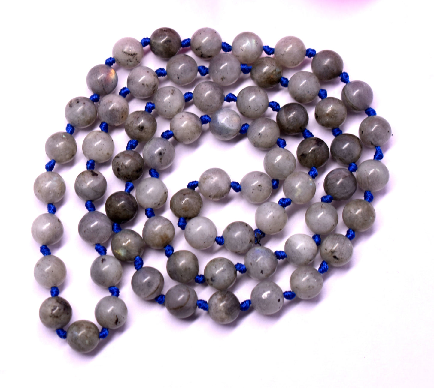 Labradorite Bead Knotted Mala – Enhances Intuition, Protection, and Spiritual Growth #Labradorite #Intuition #SpiritualGrowth #Protection #CrystalHealing