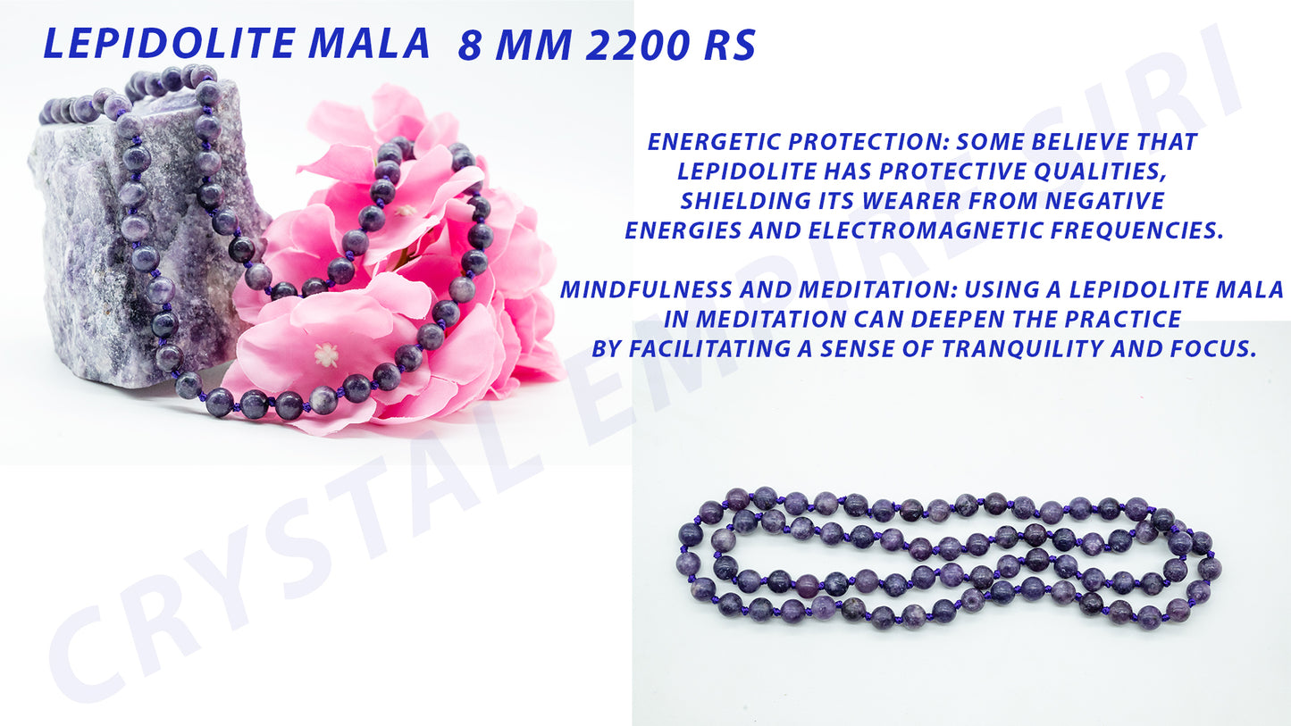 Lepidolite Mala | Healing Crystal Meditation | Natural Buddhist Mala Beads
#LepidoliteMala #HealingCrystal #MeditationBeads #BuddhistMala #ChakraHealing #StressRelief #EnergyHealing #SpiritualGrowth #EmotionalHealing #CrystalMala
