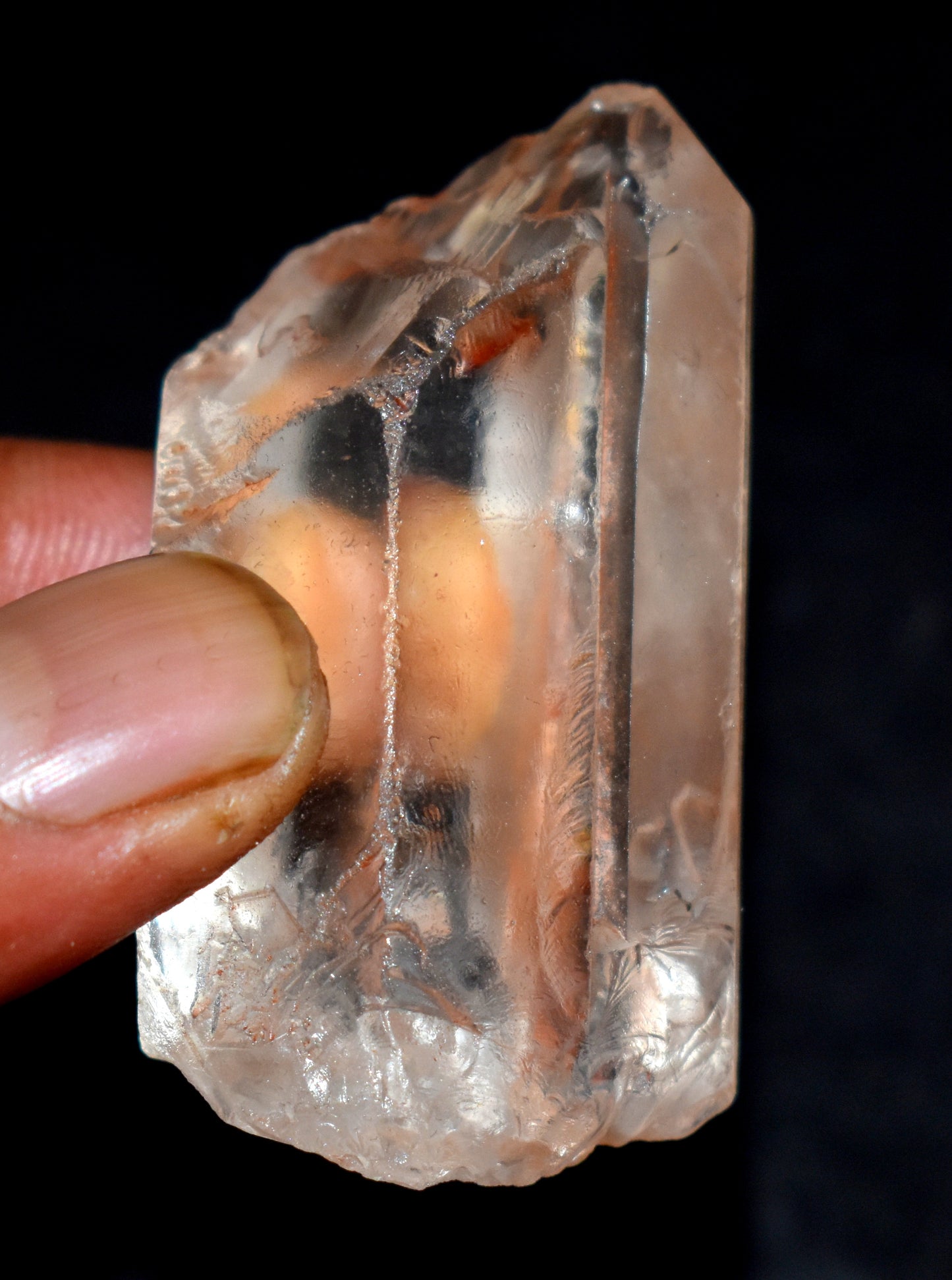 Tantric Twin Crystal, Soul Mate Crystal, Double Pointer – Enhances Energy Flow and Spiritual Healing- {Weight-50.00 Gram}
