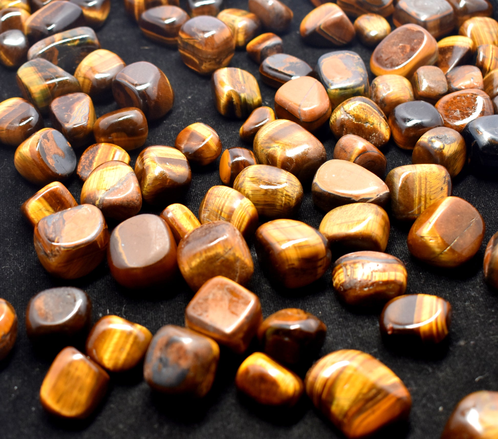 Natural Tiger Eye Gemstone Tumble – Ideal for Protection and Energy Healing #TigerEye #ProtectionStone #EnergyHealing #CrystalTumble #SpiritualWellness
