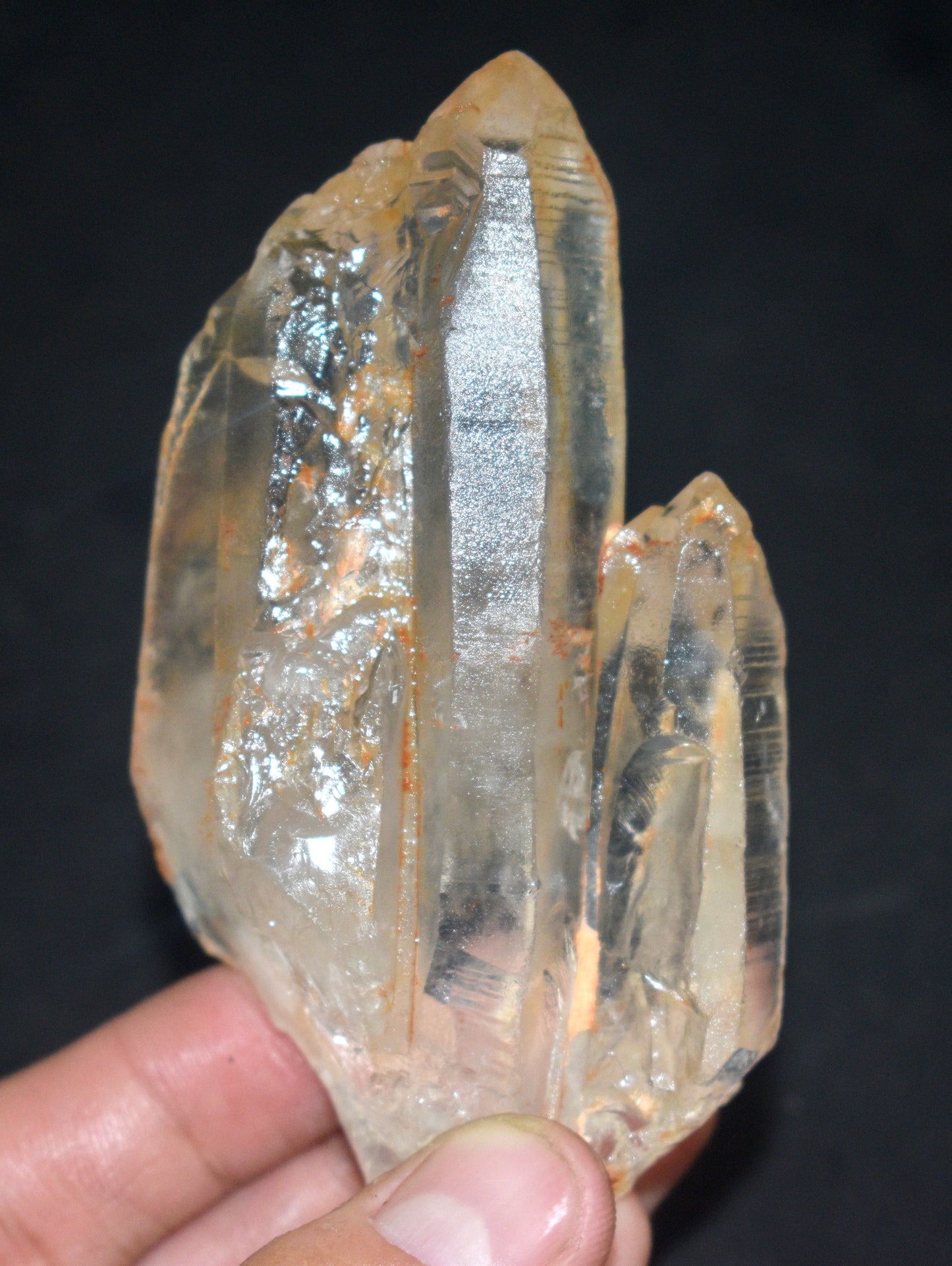 Very Beautiful & Rare Tantric Twin Crystal – Soul Mate Crystal - Enhances Energy Flow and Spiritual Healing- {Weight- 156.00 Gram}