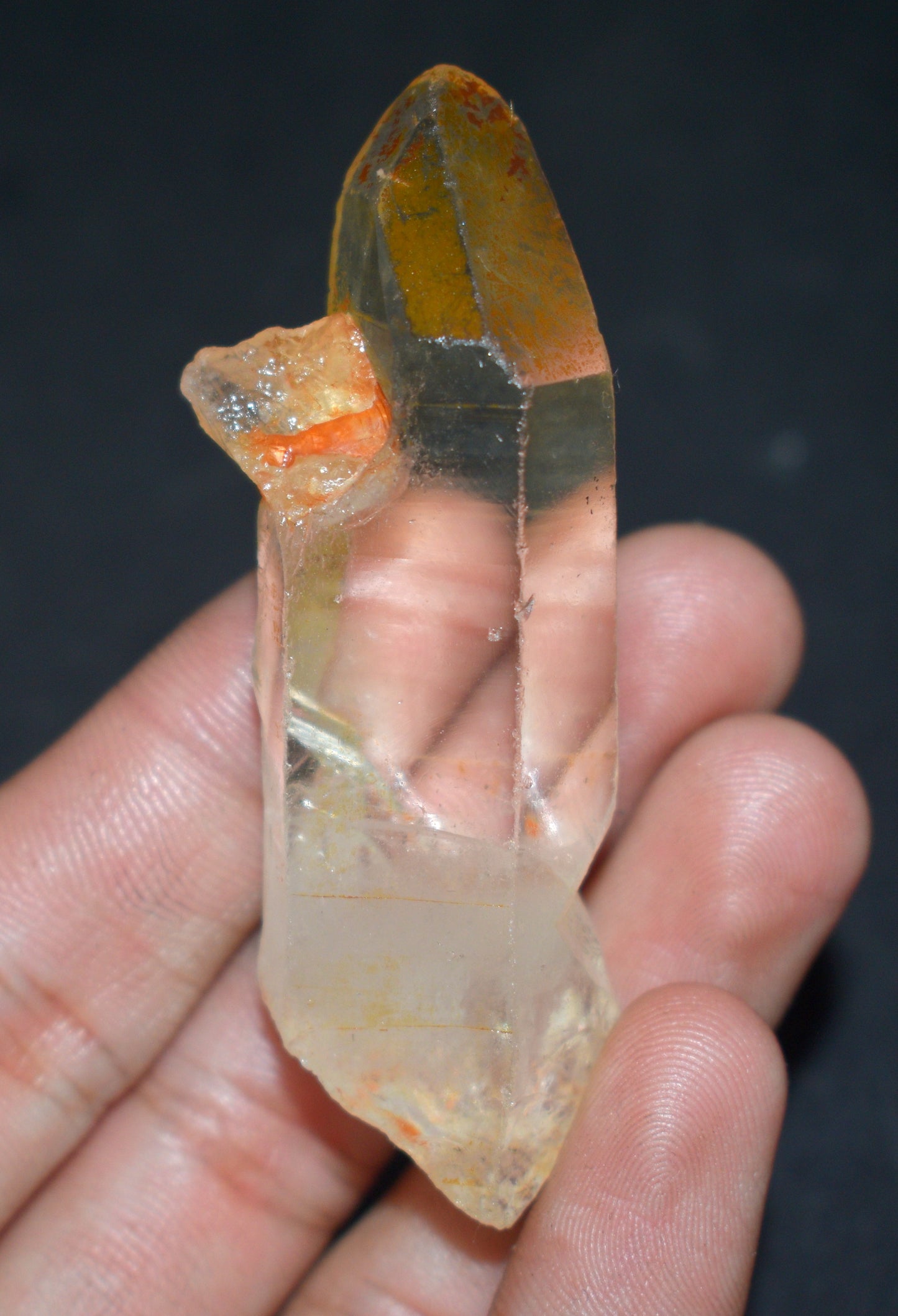 Lemurian Seed Window Crystal Point – Clear Energizing- {Weight- 34.00 Gram},