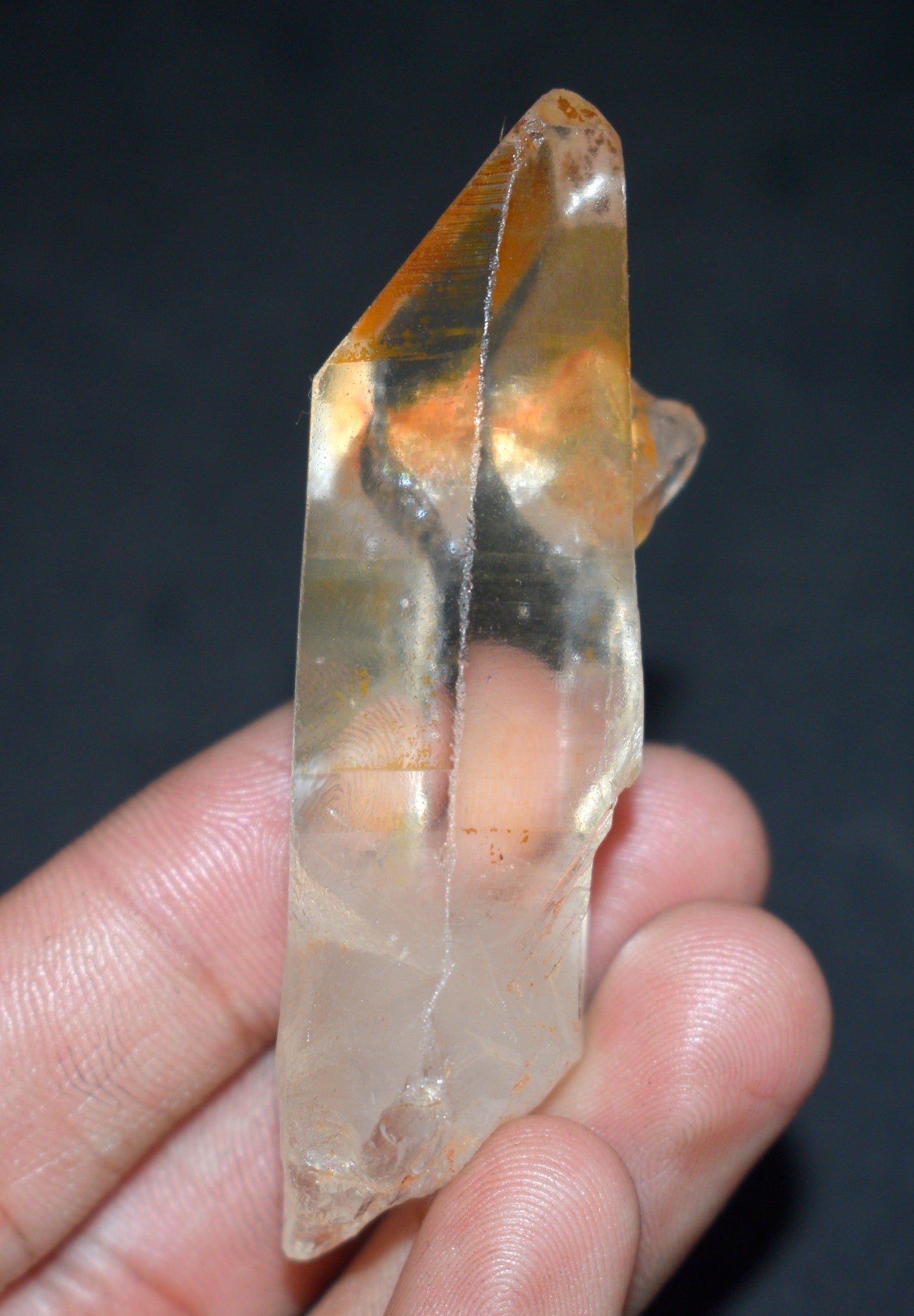 Lemurian Seed Window Crystal Point – Clear Energizing- {Weight- 34.00 Gram},